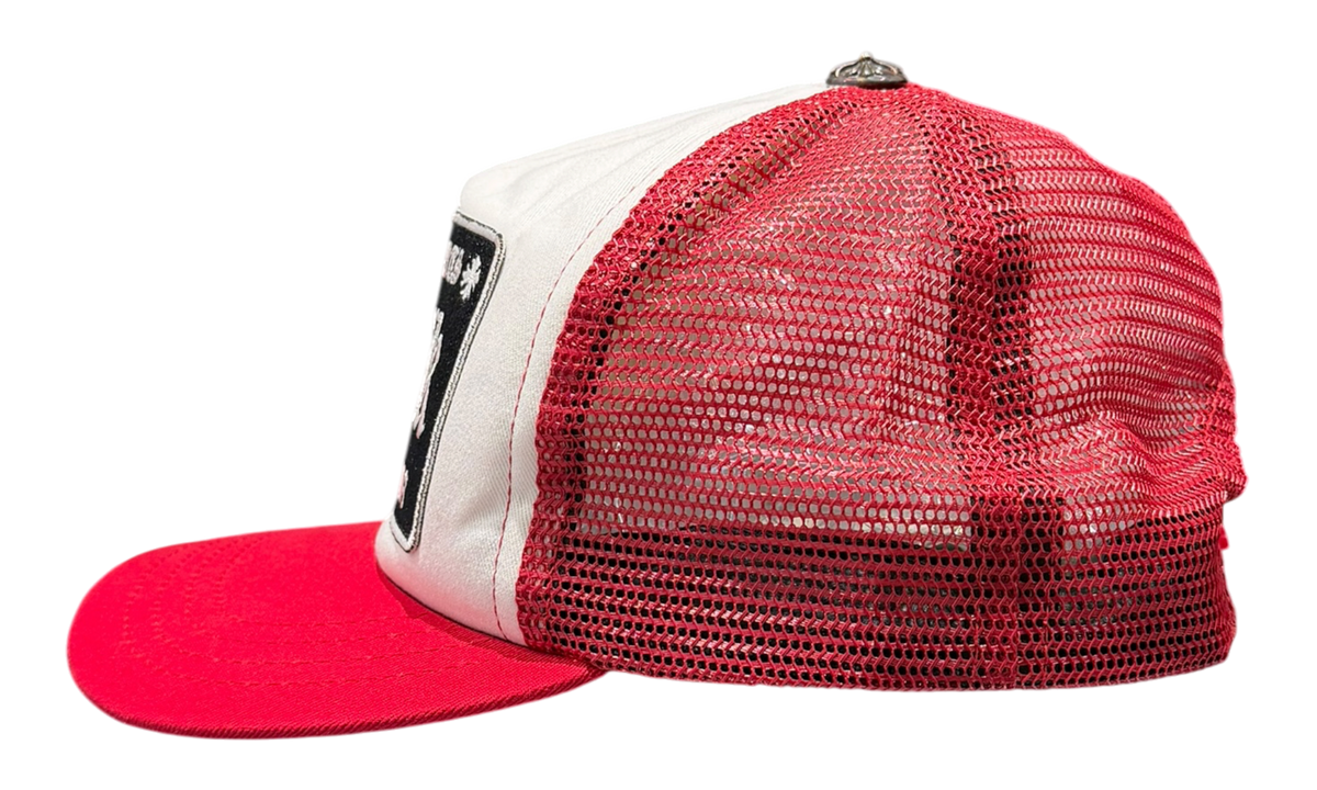 Chrome Hearts Red Fuck Trucker Hat