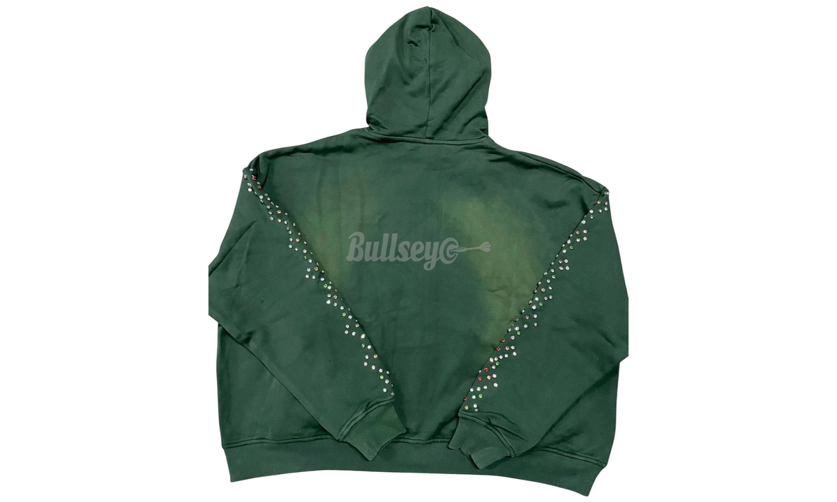HMDD Green Bean Crystal Zip Up Hoodie