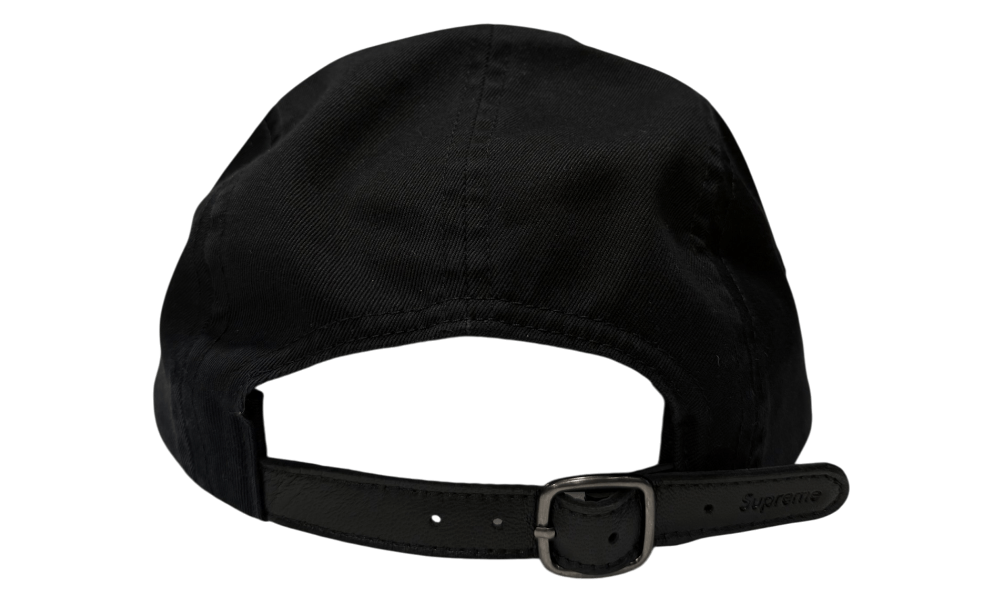 Supreme Washed Chino Twill Camp Cap Black