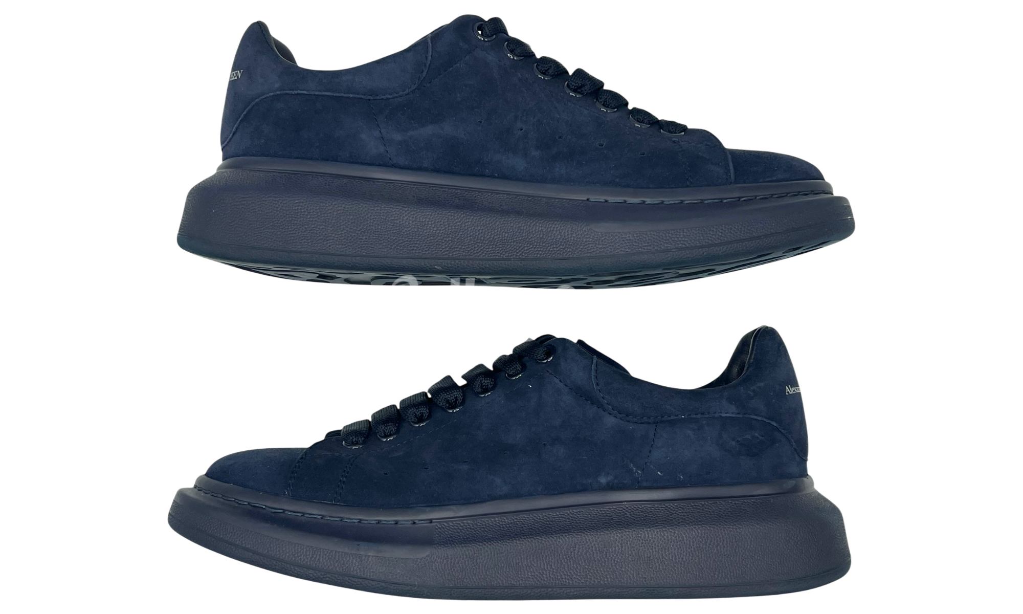 Alexander Mcqueen "Blue Suede" Oversized Sneaker (PreOwned)