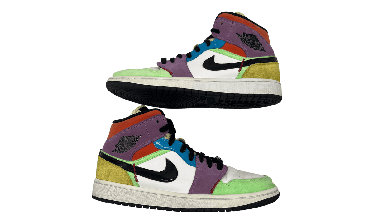 Jordan 1 Mid SE Multi-Color (Women's) (PreOwned) (No Box)