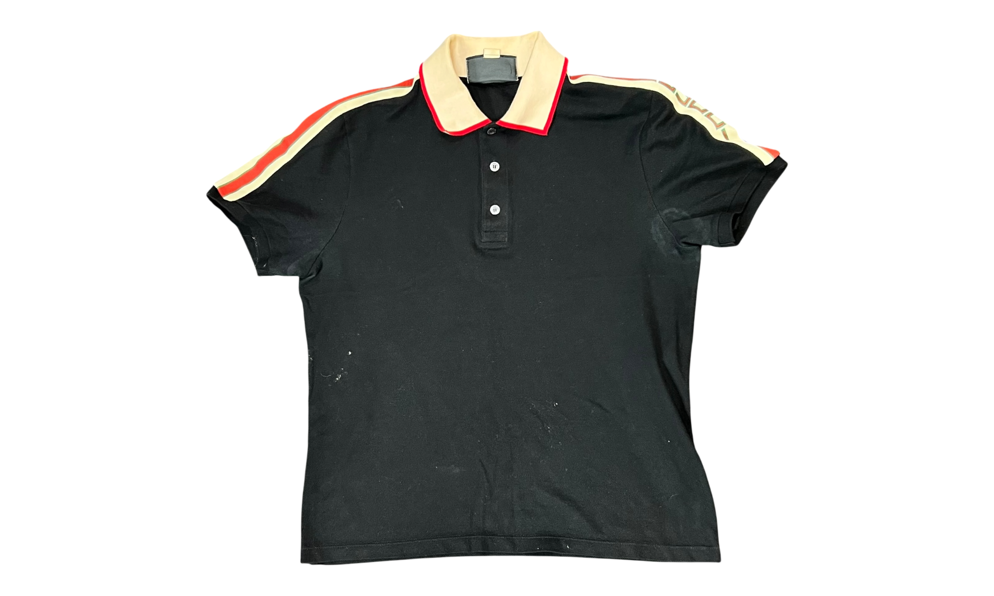 Gucci Web Accent Collar Polo Shirt  (Preowned)