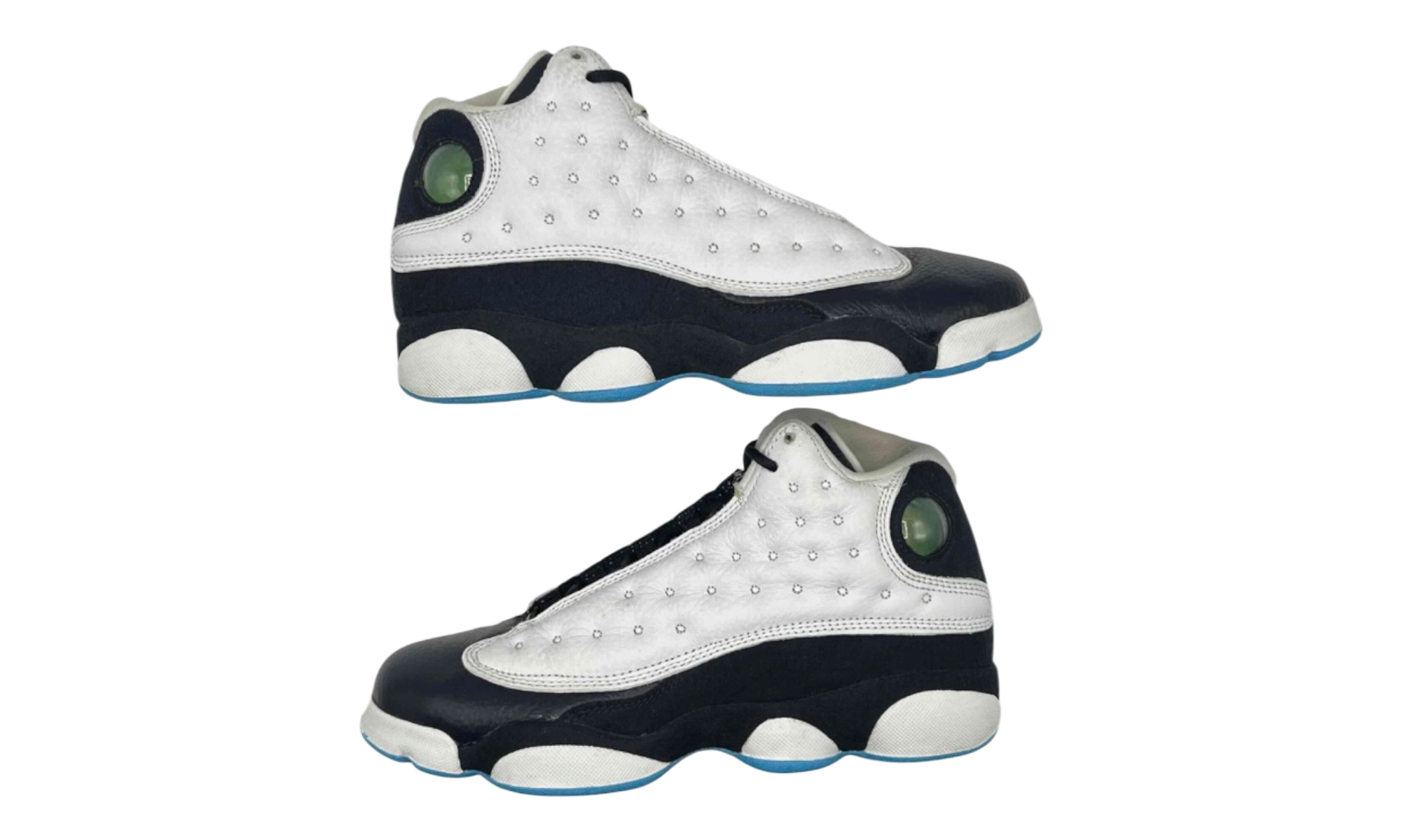 Jordan 13 Retro White Obsidian Powder Blue (GS) (PreOwned) (No Box)