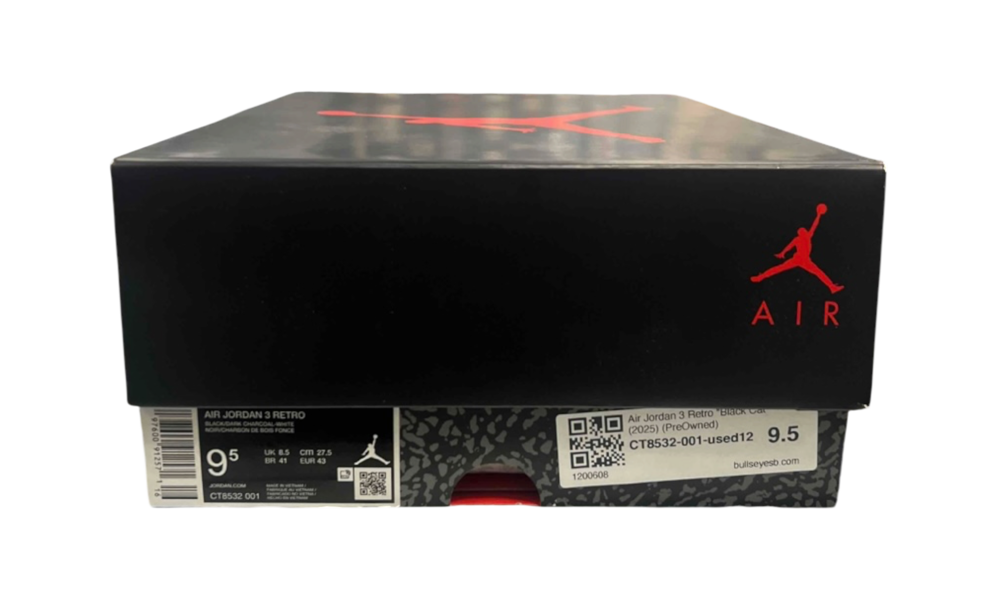 Air Jordan 3 Retro "Black Cat" (2025) (PreOwned)