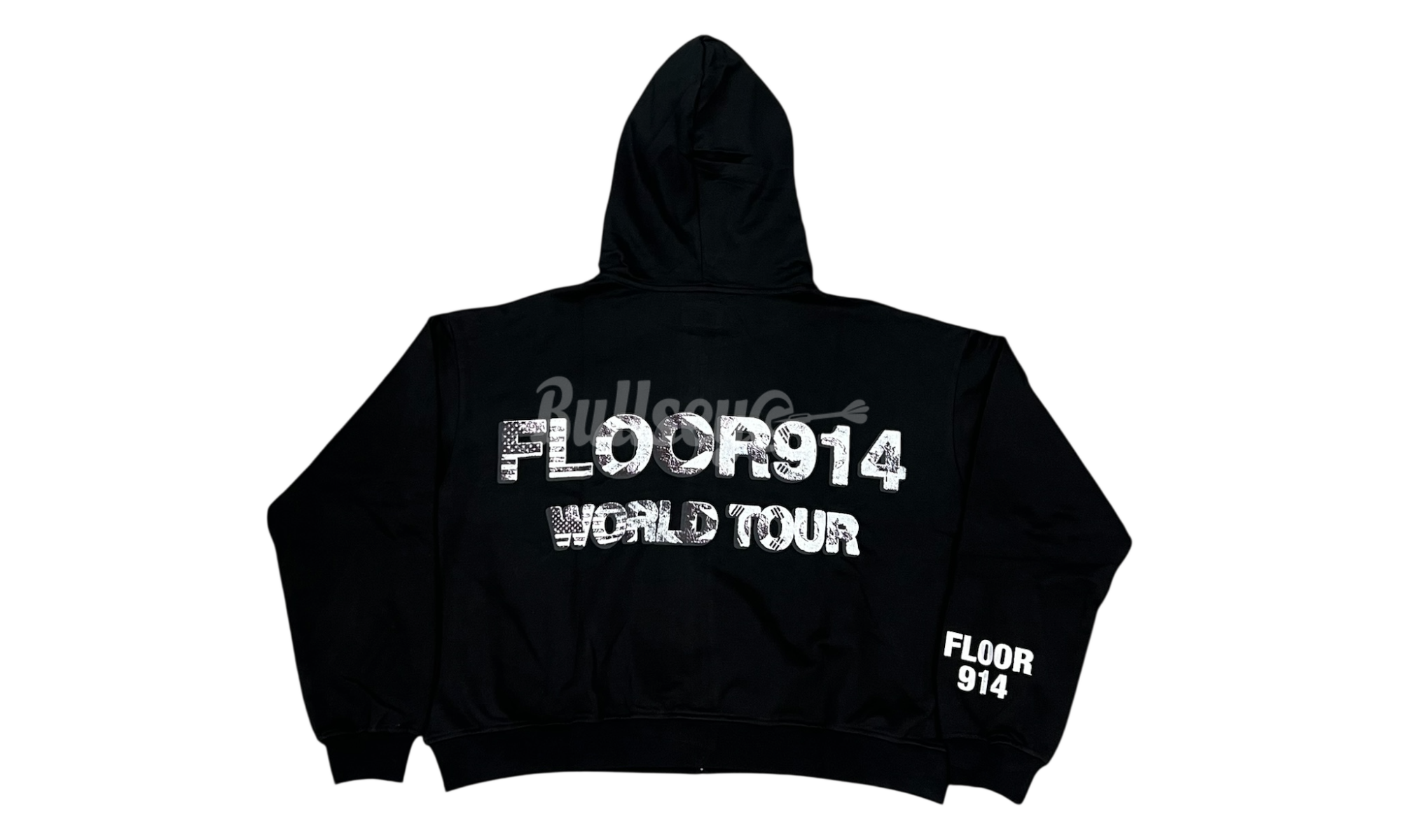 Floor 914 Flag Black Hoodie