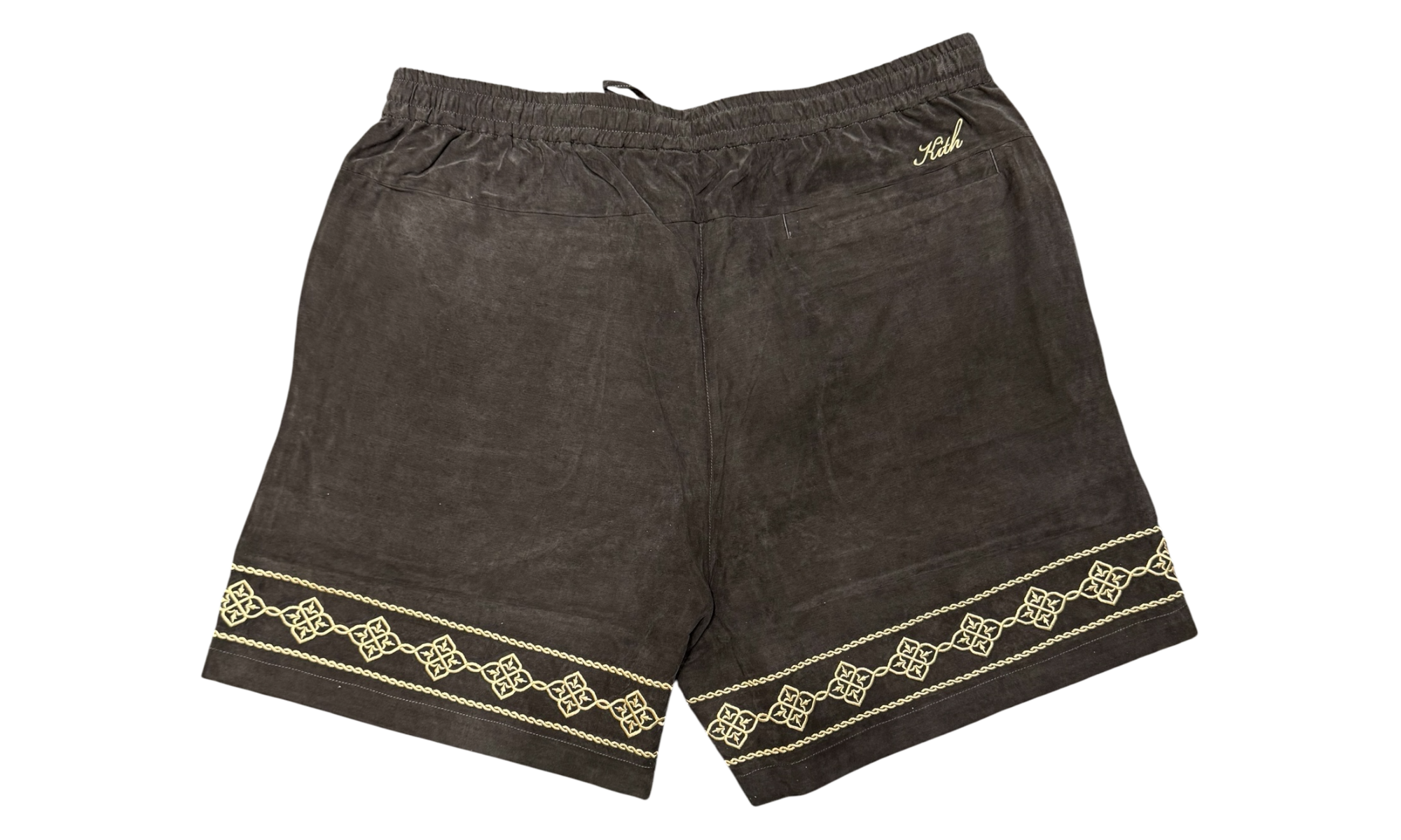 Kith Cupro Linen Cedar Black Shorts