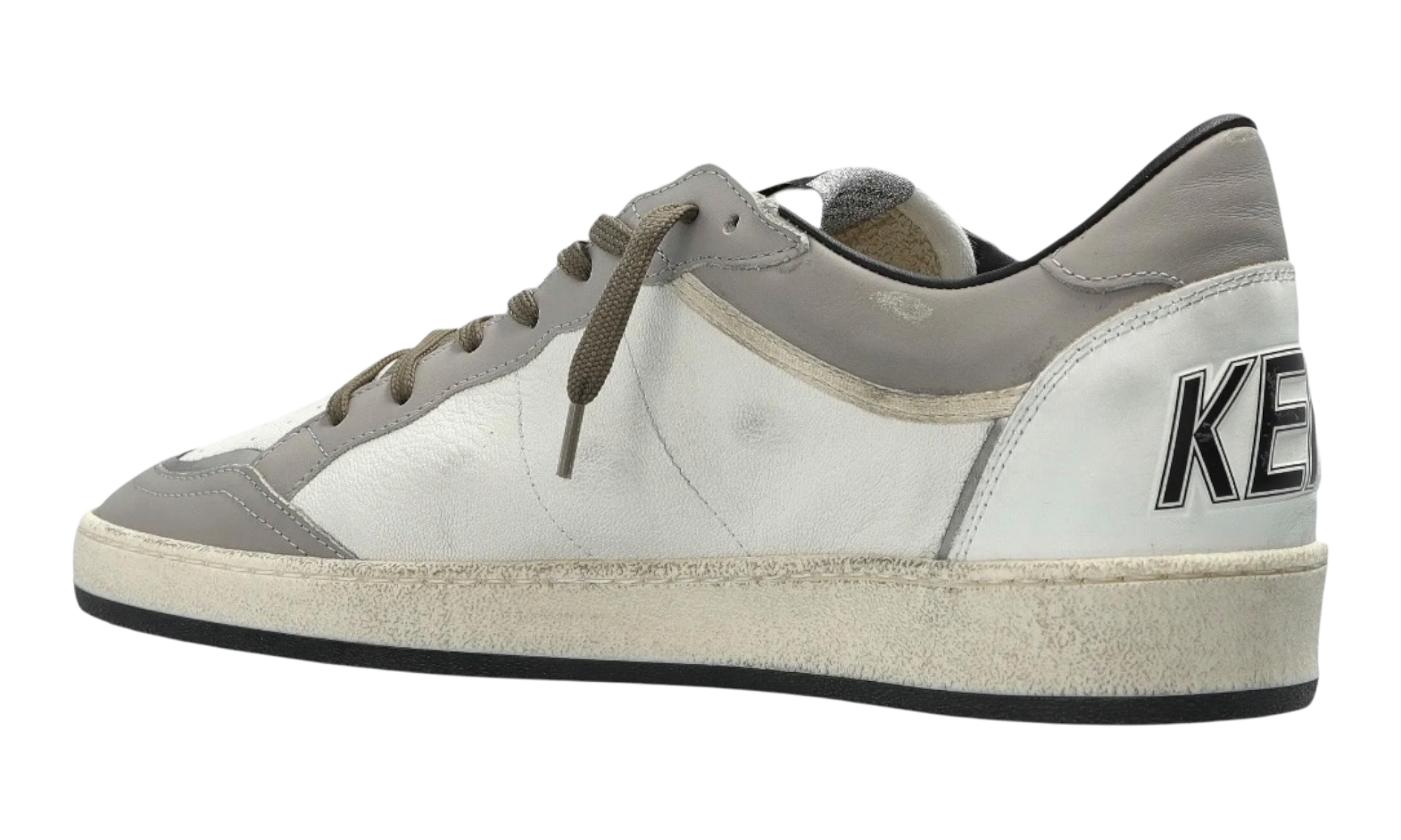 Golden Goose Men's White/Grey Ball Sneakers