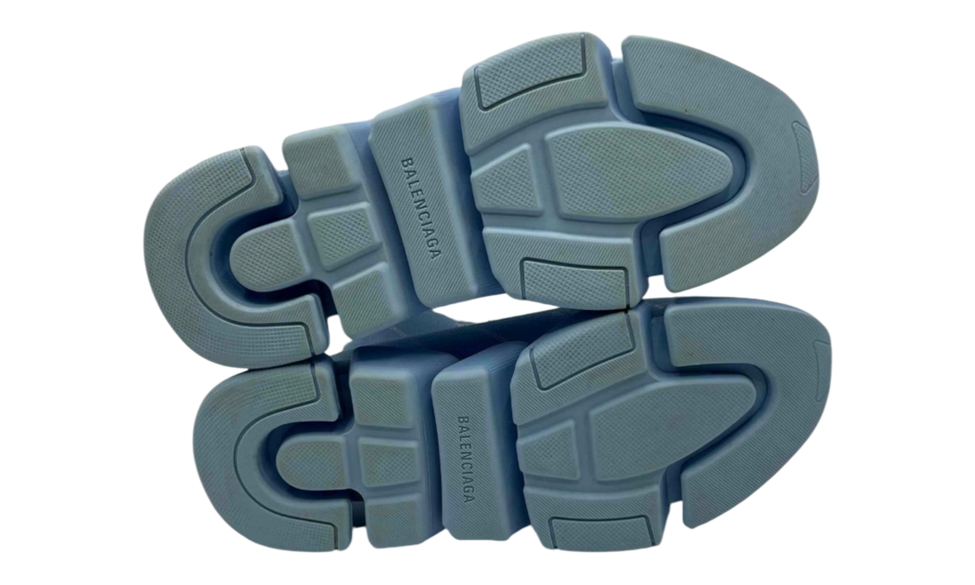 Balenciaga Speed Trainer 2.0 All Over Logo Soft Blue (PreOwned) (No Box)