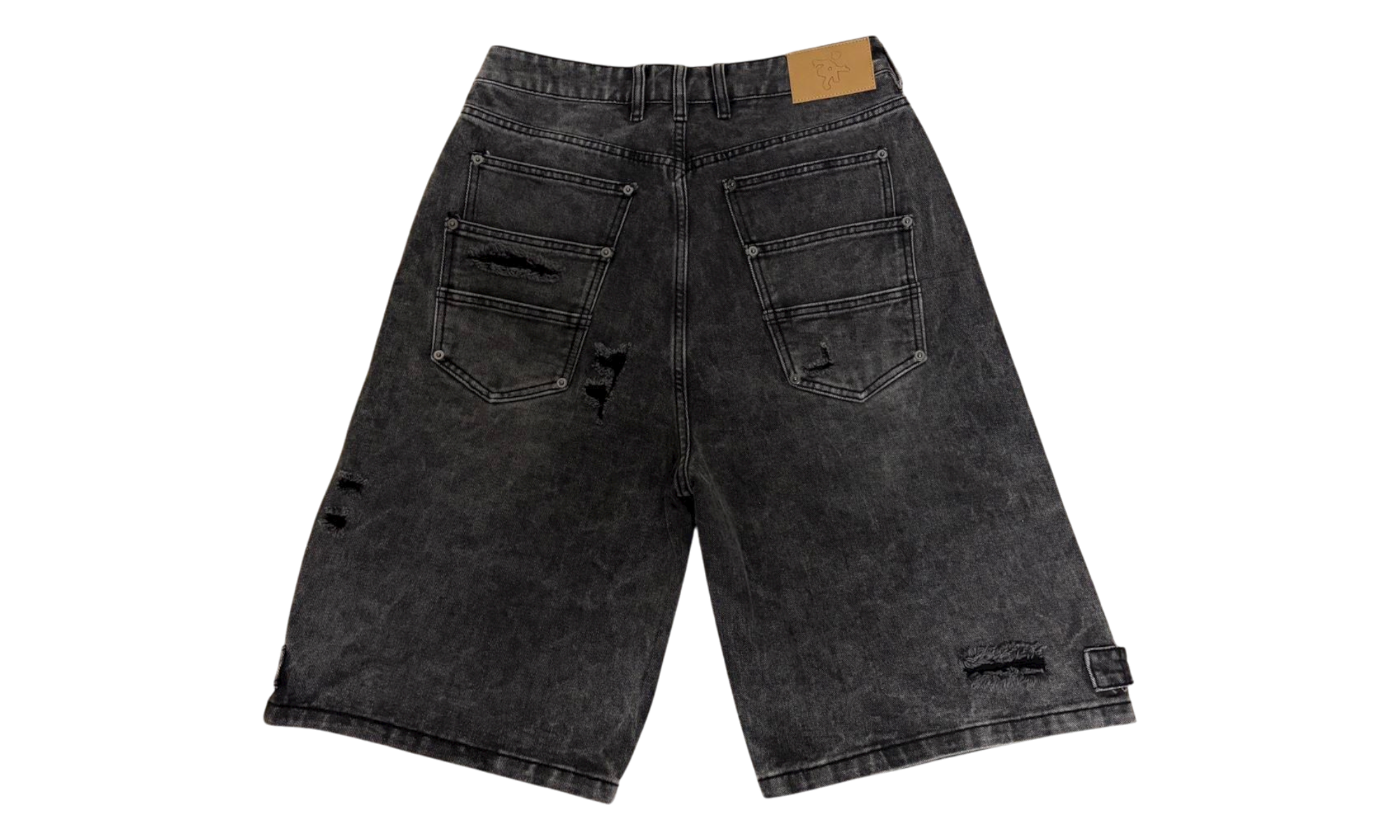 Project Capri Triple Pocket Black Jean Shorts