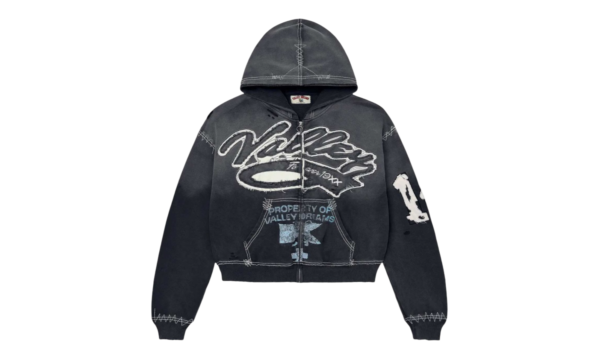 Vale Forever Religion Black Zip-Up