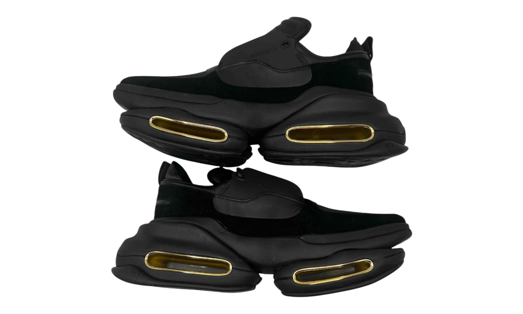 Balmain B-Bold Low-Top Black Gold (PreOwned)