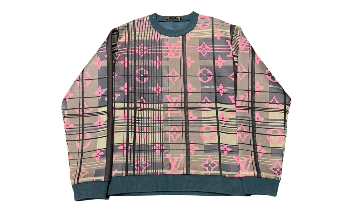 Louis Vuitton Jacquard Pink Monogram Crewneck (PreOwned)
