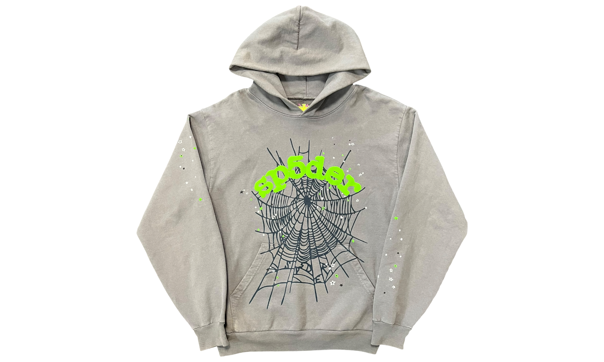 Sp5der Wait Web Slate Grey Hoodie (PreOwned)