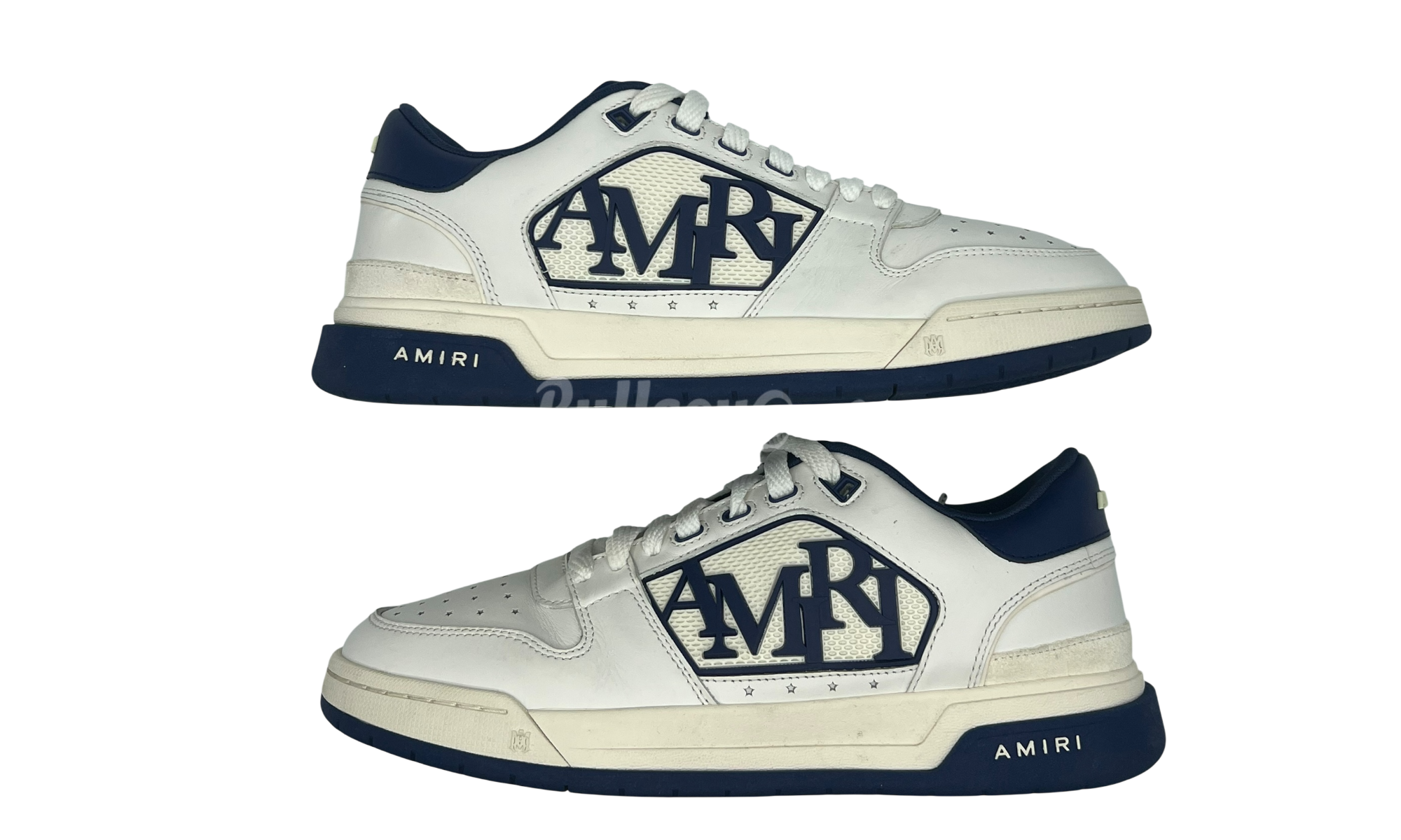 Amiri White & Navy Classic Low Sneaker (PreOwned) (One Replacement Insole) 