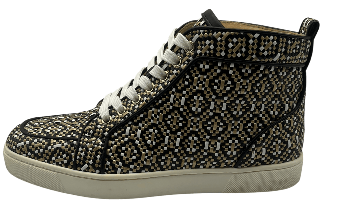 Christian Louboutin Woven Leather Louis Orlato Sneaker (PreOwned)