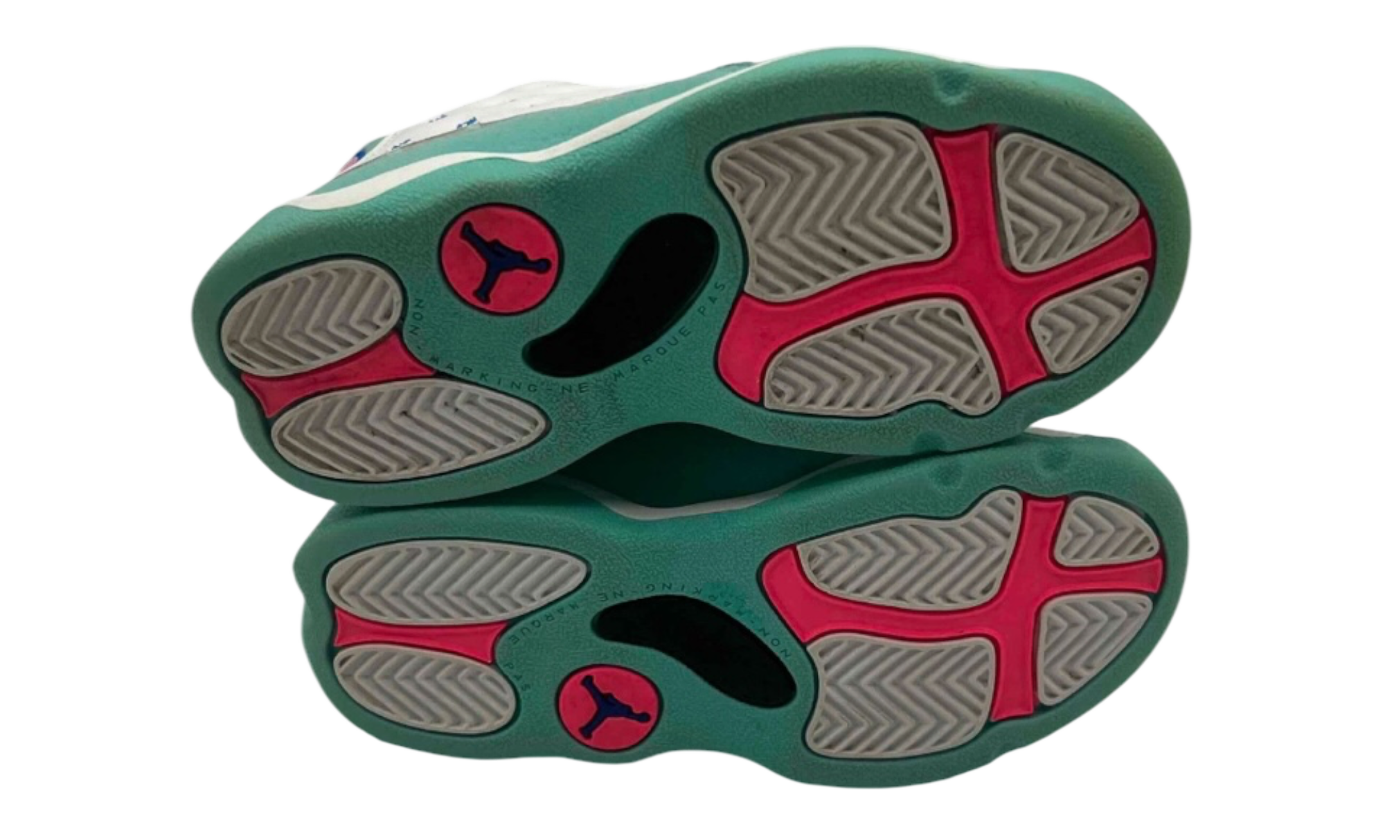 Jordan 13 Retro White Soar Green Pink (TD) (PreOwned) (No Box)