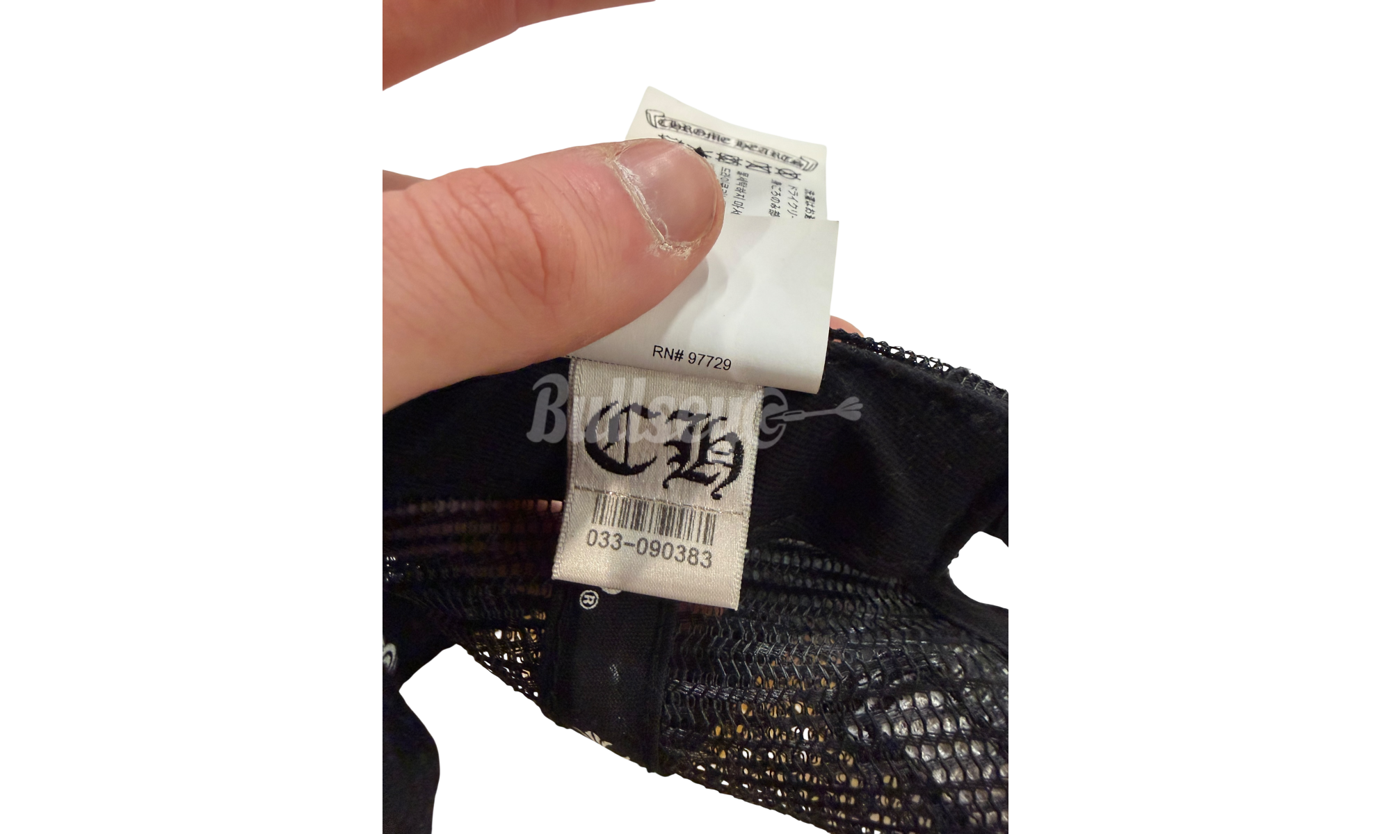 Chrome Hearts Red Letters Script Trucker Hat