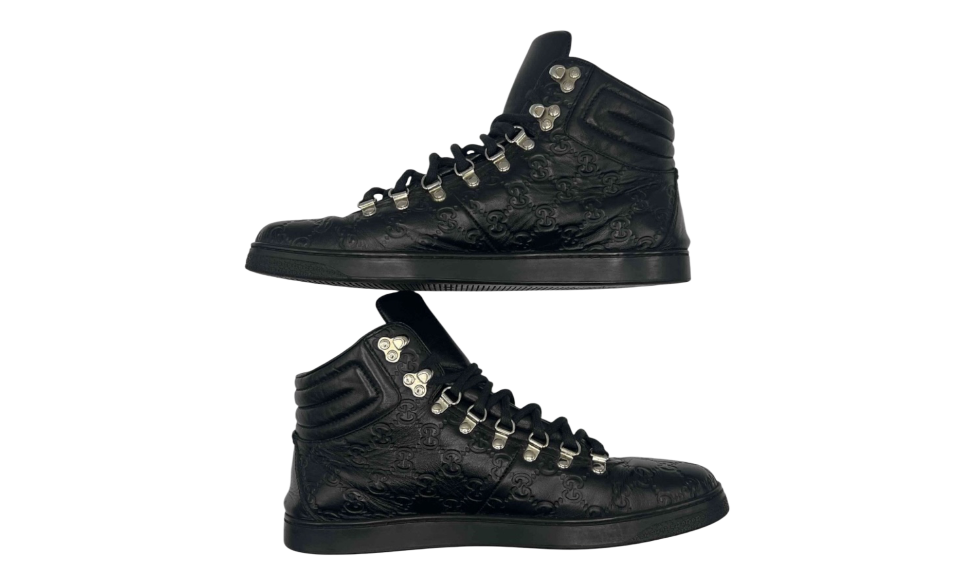 Gucci Bambi GG Monogram High Top Sneakers (PreOwned)