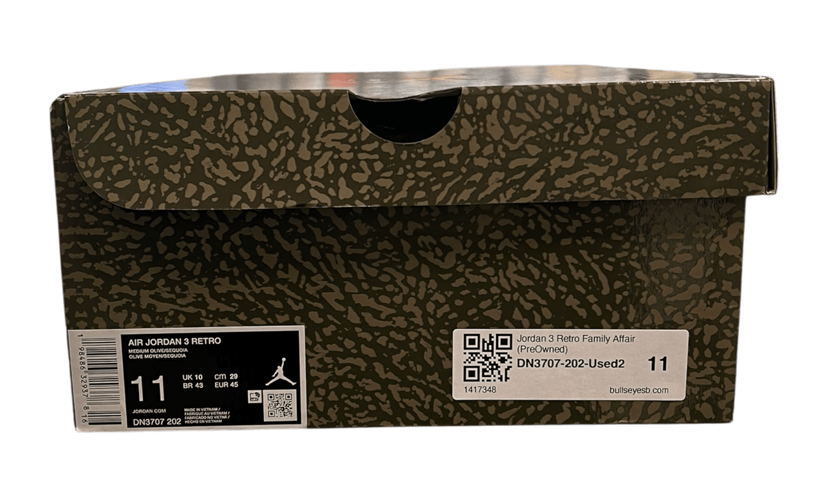 Jordan 3 Retro Family Affair (PreOwned)
