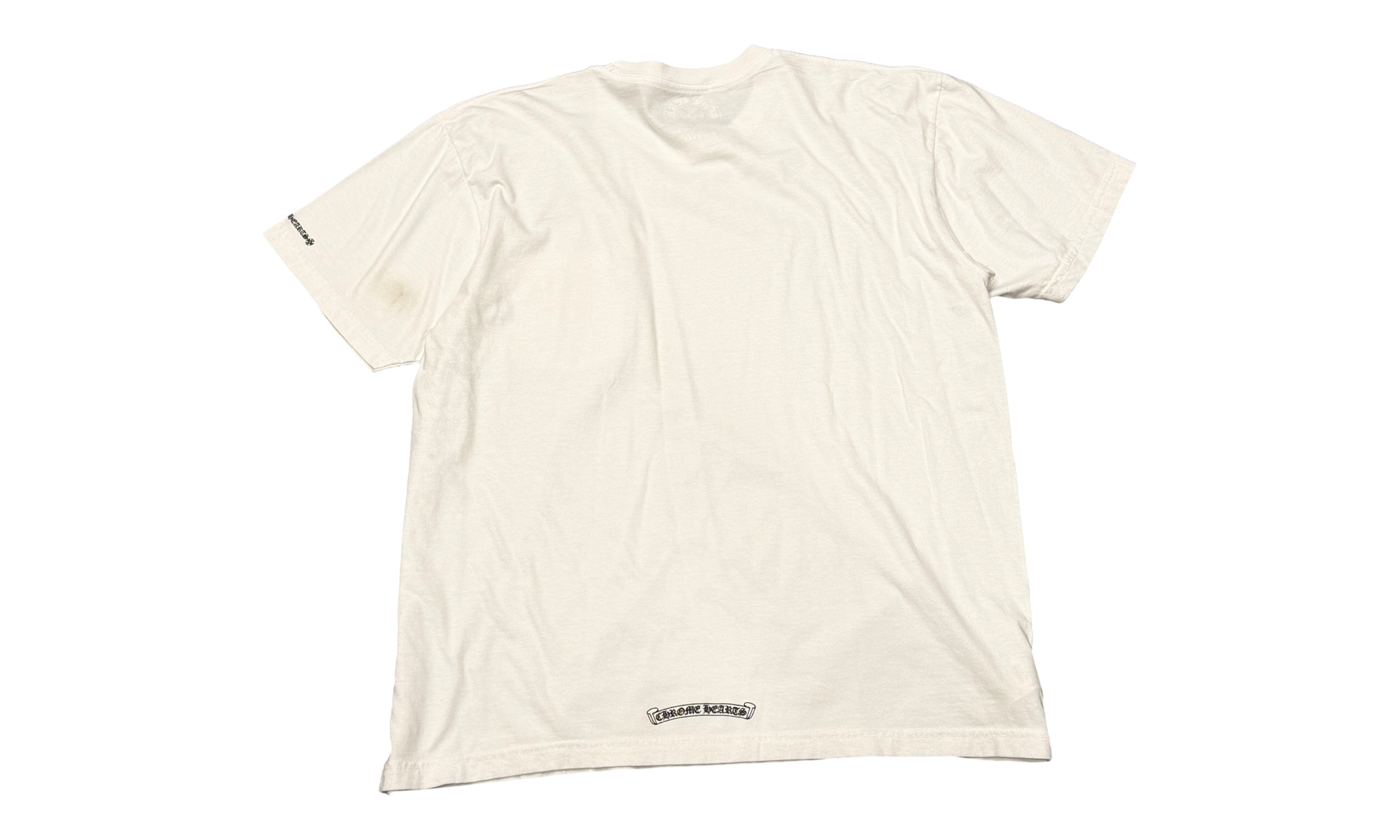 Chrome Hearts White Neck Letter T-Shirt ( Preowned )