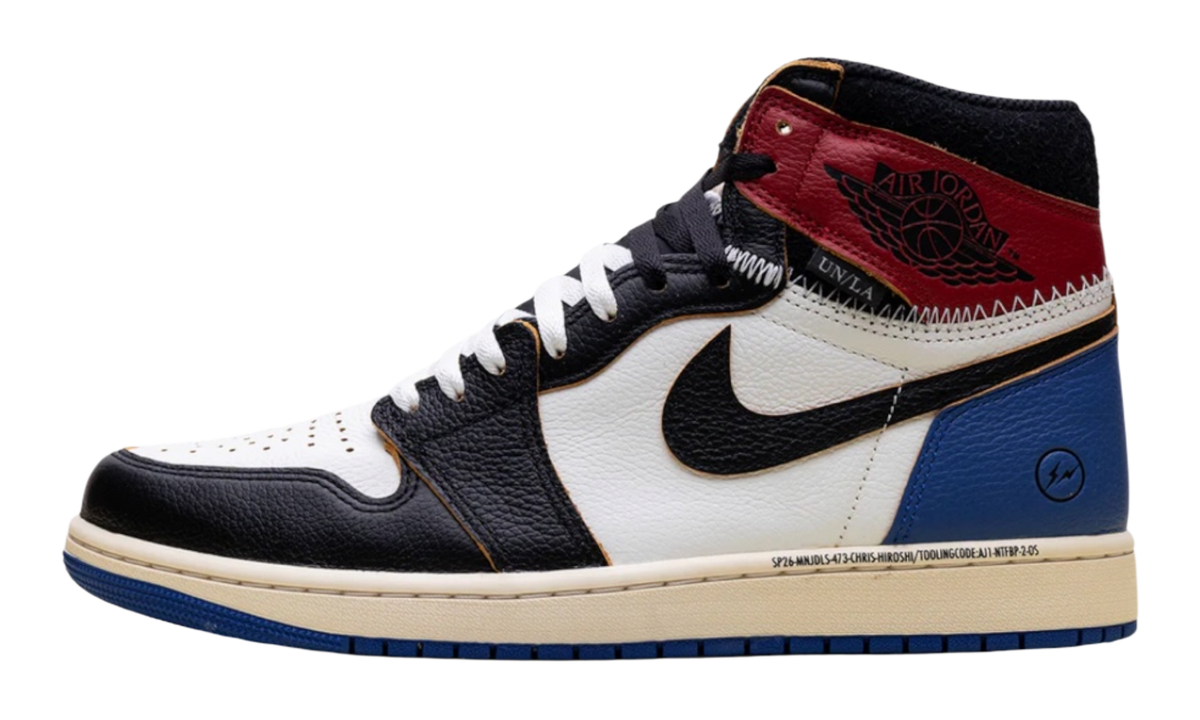 Jordan 1 Retro High OG SP Fragment x Union LA Varsity Red Sport Royal