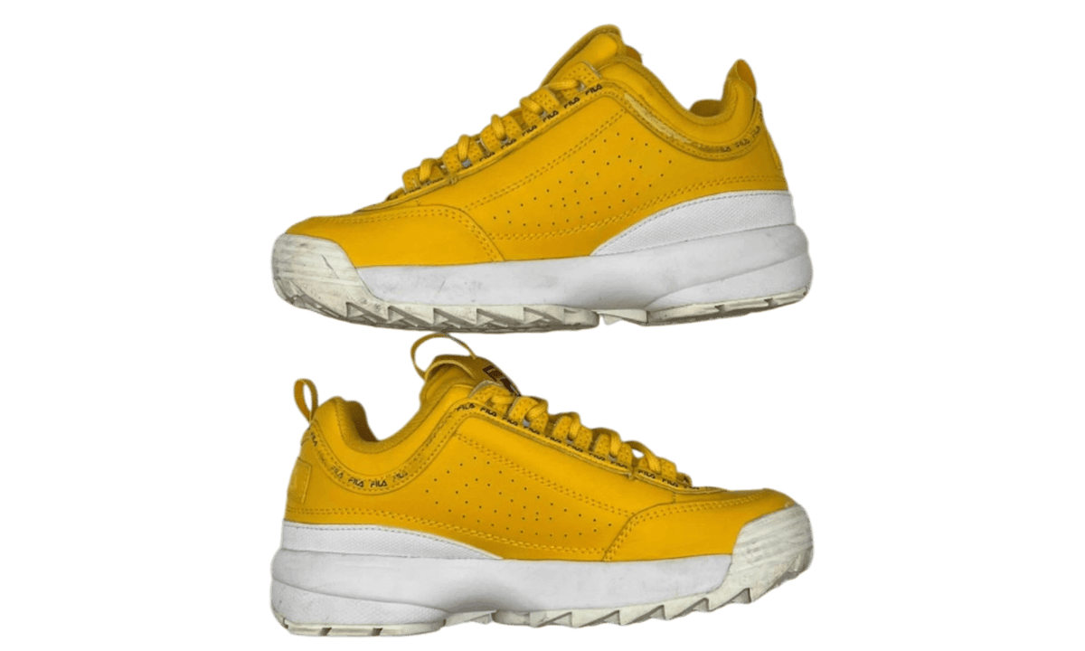 Fila Disruptor II Premium Repeat Canary Yellow (PreOwned) (No Box)