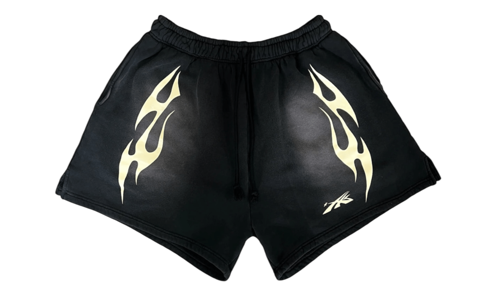 Hellstar Sports Flame Shorts Black