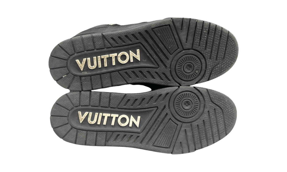 Louis Vuitton Trainer Black Embossed Monogram (PreOwned)
