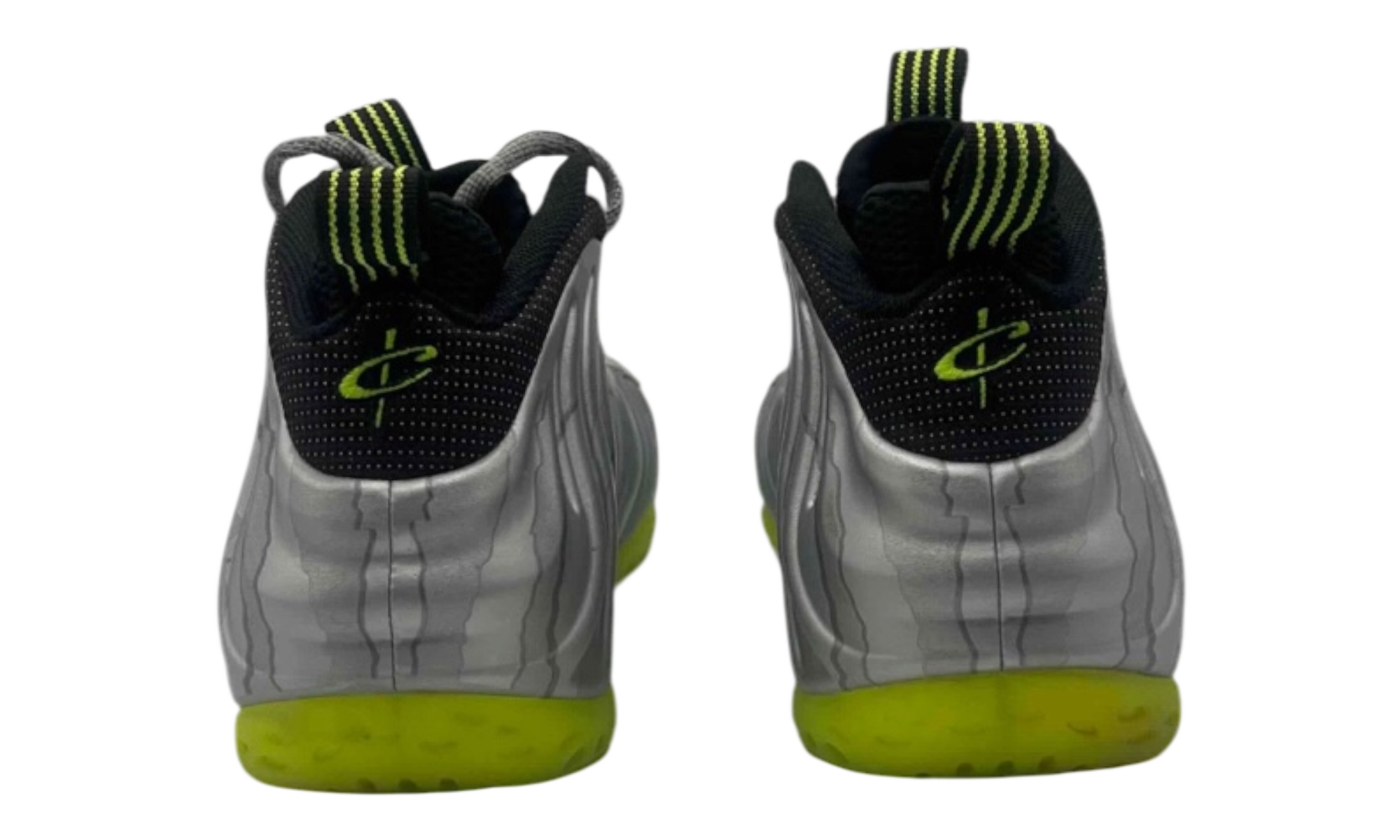 Nike Air Foamposite One Silver Volt Camo (PreOwned) (No Box)