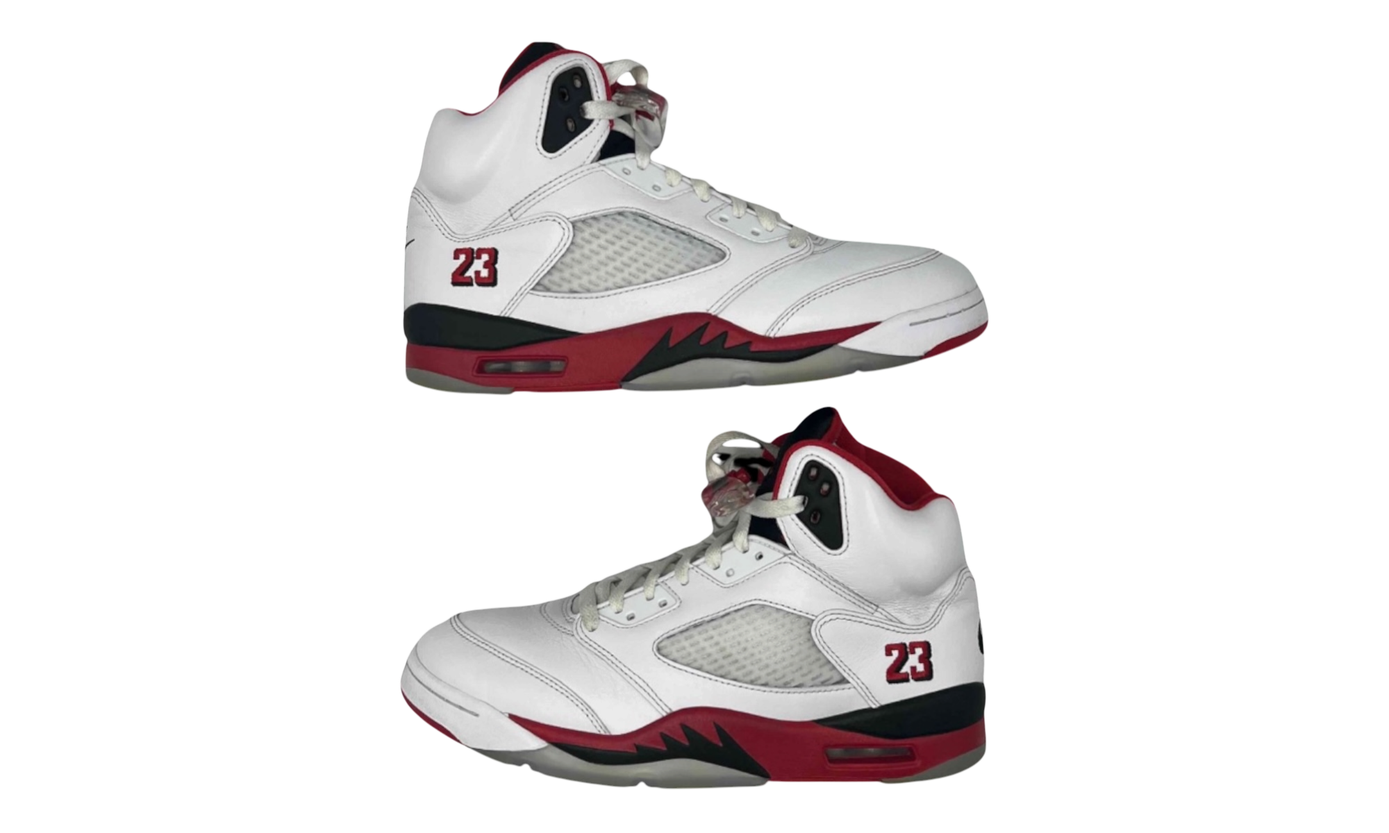 Air Jordan 5 Retro "Fire Red" Black Tongue 2025 (PreOwned) (No Box)