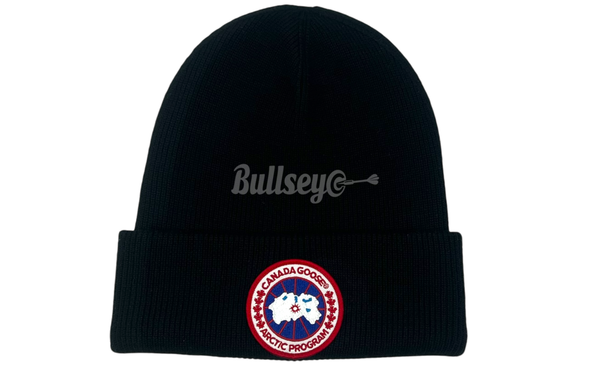 Canada Goose Logo Wool Beanie Black (PreOwned)