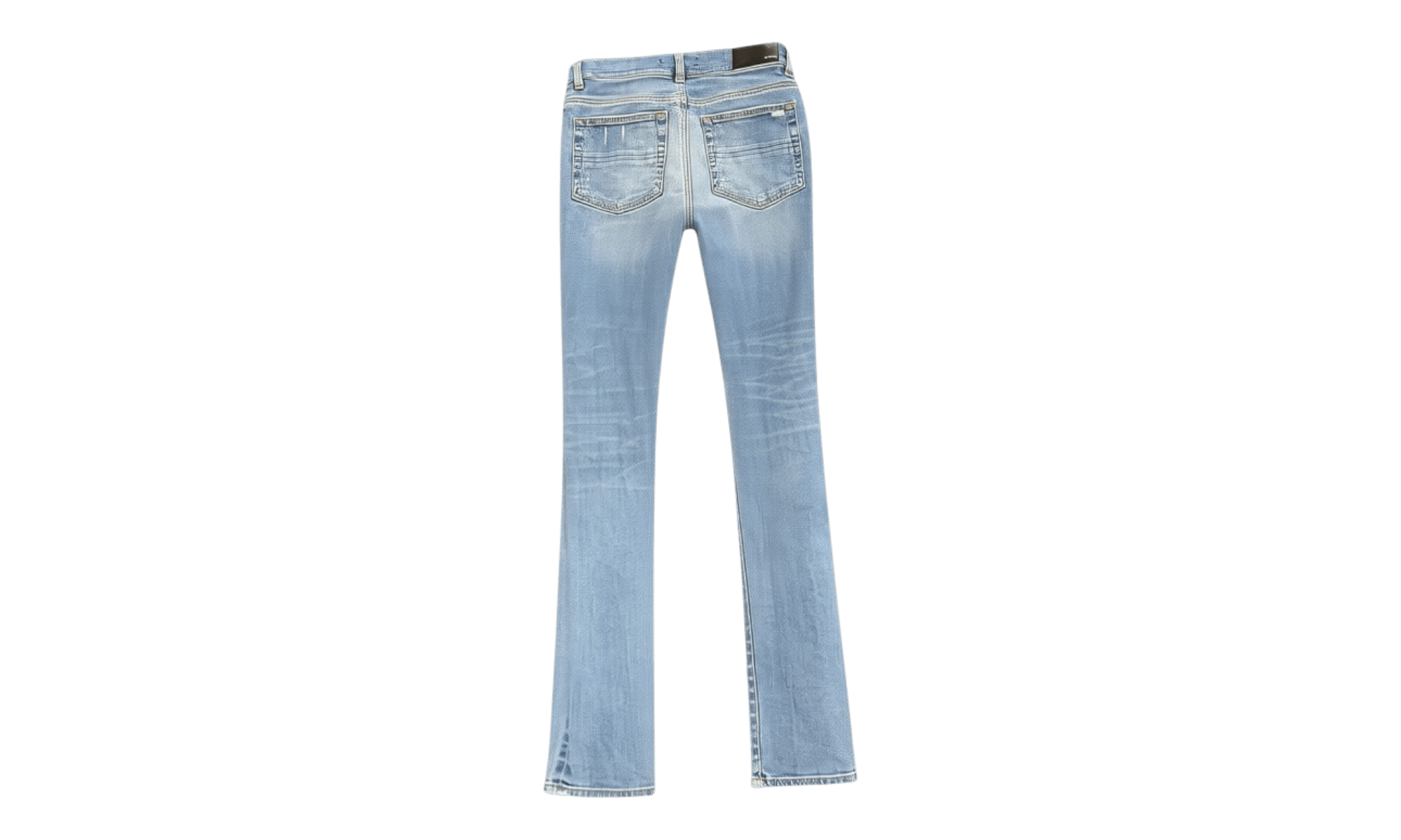 Amiri MX1 Indigo Black Patch Jeans (PreOwned)
