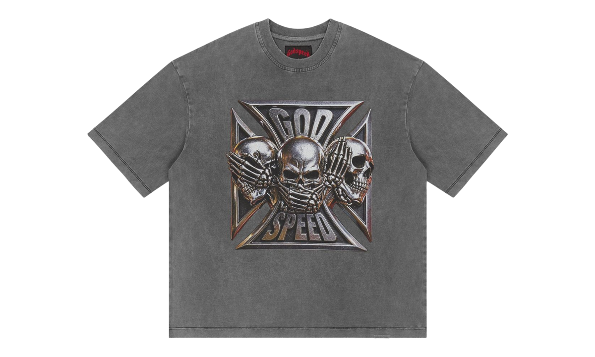 Godspeed Omerta Washed Grey T-Shirt