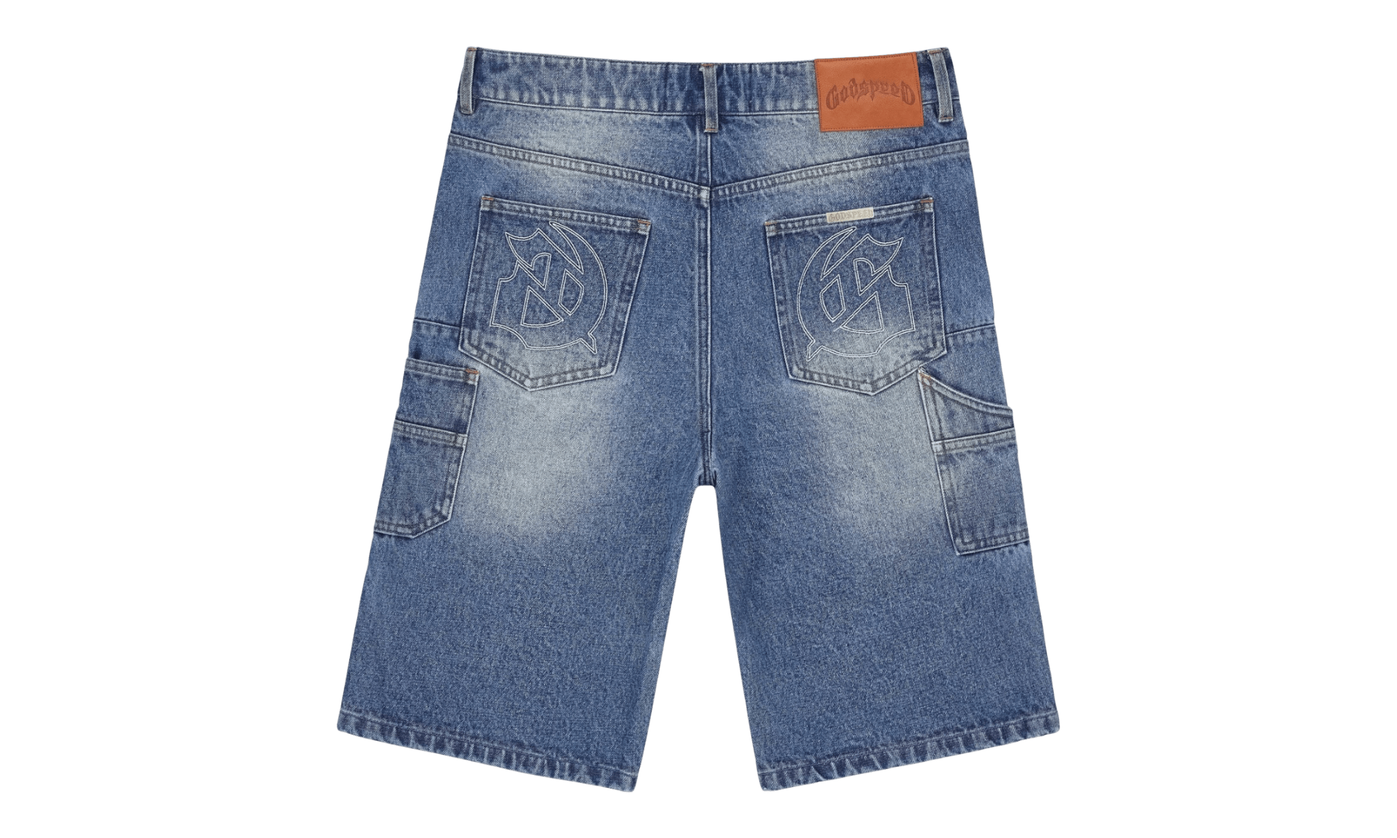 Godspeed Twin Panel Blue Denim Shorts