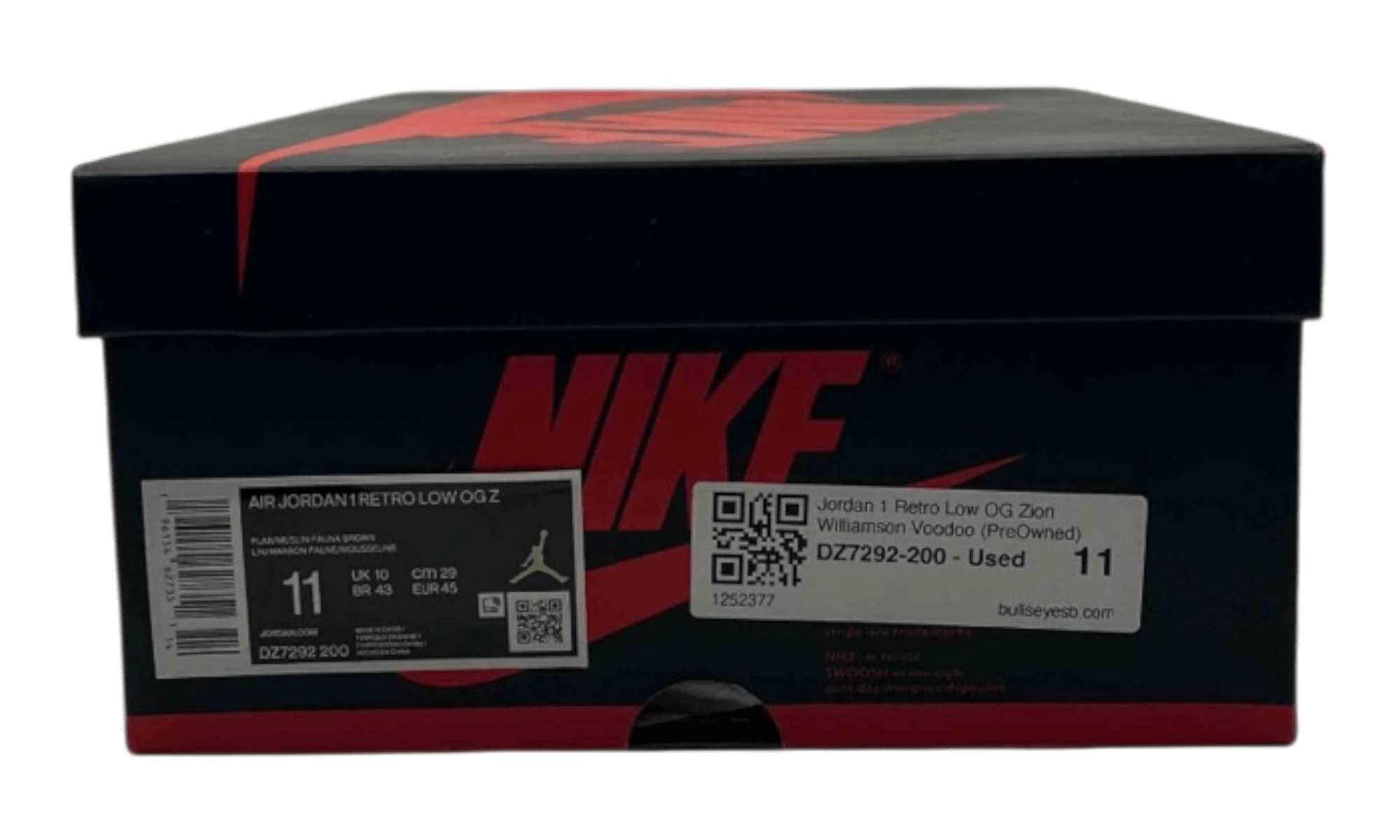 Jordan 1 Retro Low OG Zion Williamson Voodoo (PreOwned)
