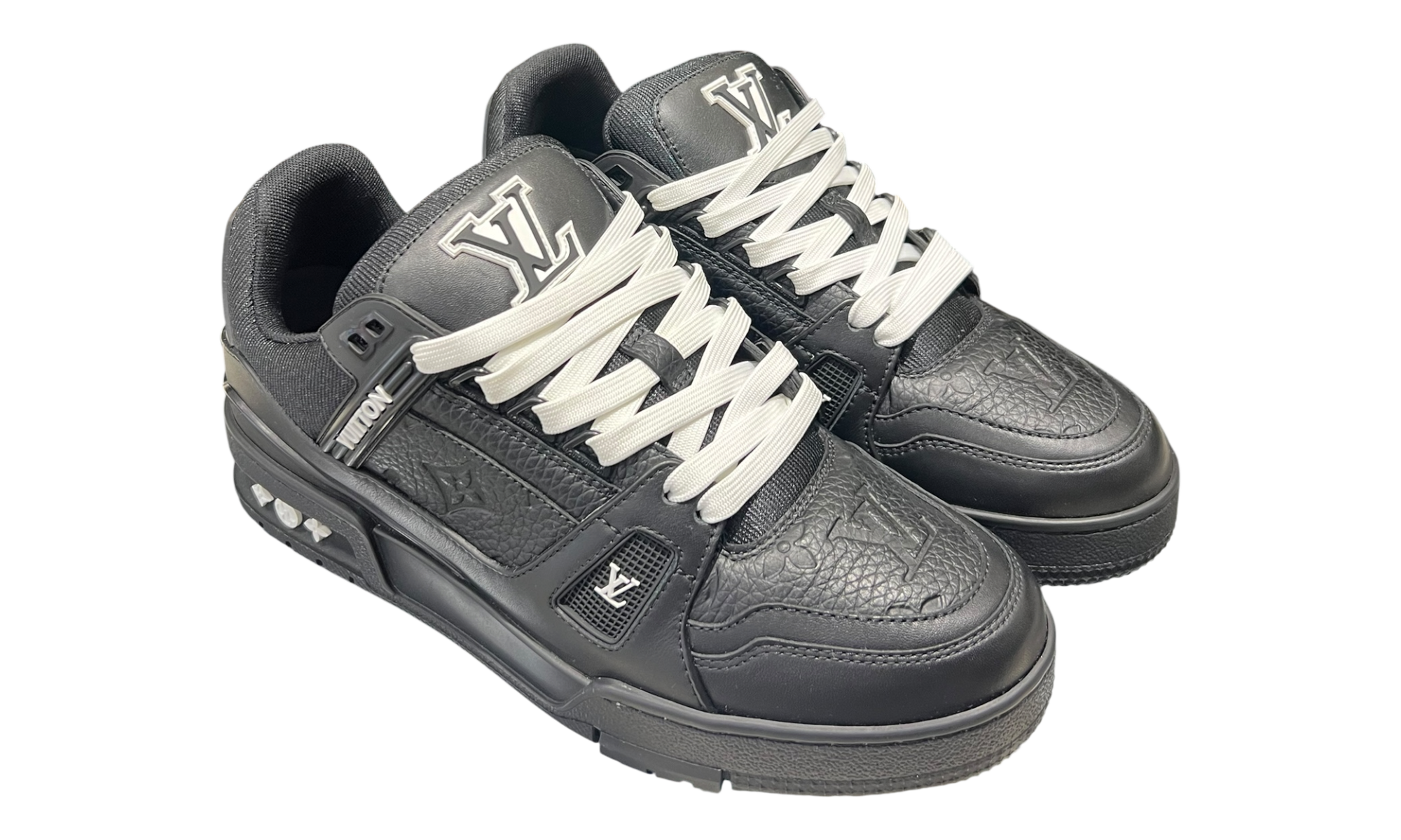Louis Vuitton Trainer Black Embossed Monogram