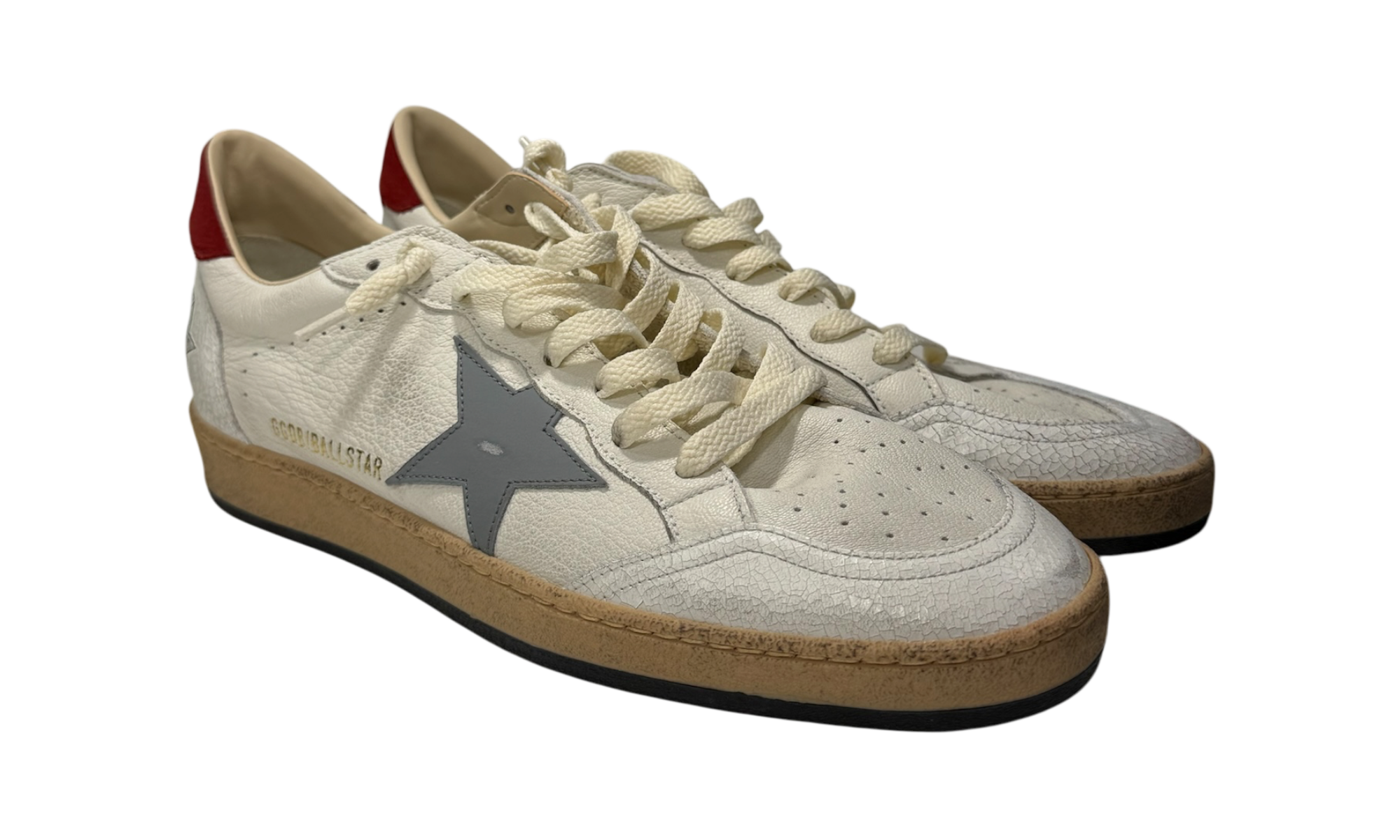 Golden Goose Men's Grey/White Ball Star Sneaker