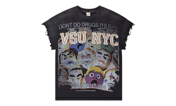 Vale Forever No Drugs Black Sleeveless T-Shirt