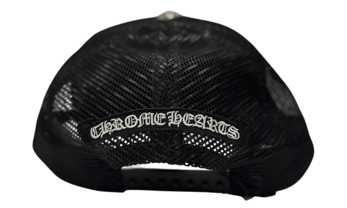 Chrome Hearts Triple Cross Cemetery Trucker Hat Black (Preowned)