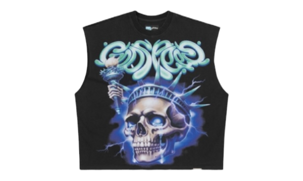 Godspeed Liberty Tears Sleeveless Black T-Shirt