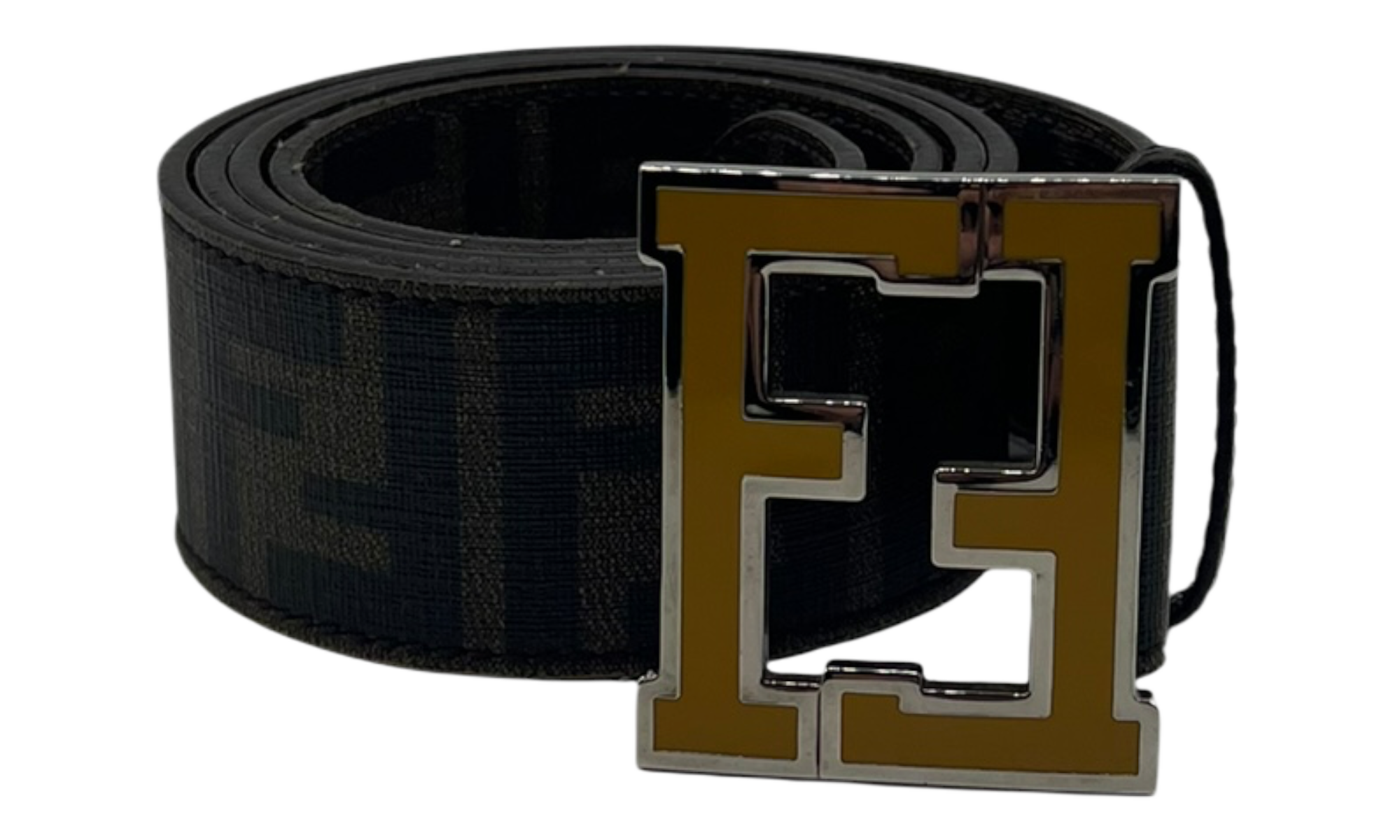 Fendi Zucca FF Logo Belt (PreOwned)