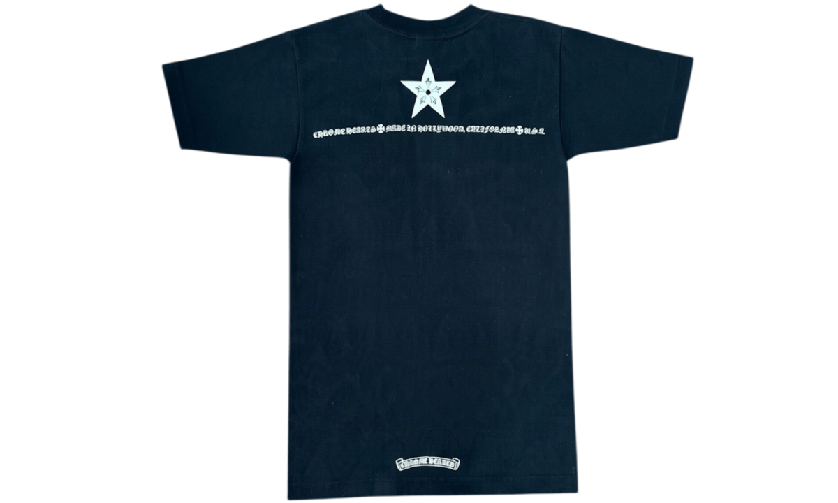 Chrome Hearts 5 Stars Vintage Black T-Shirt