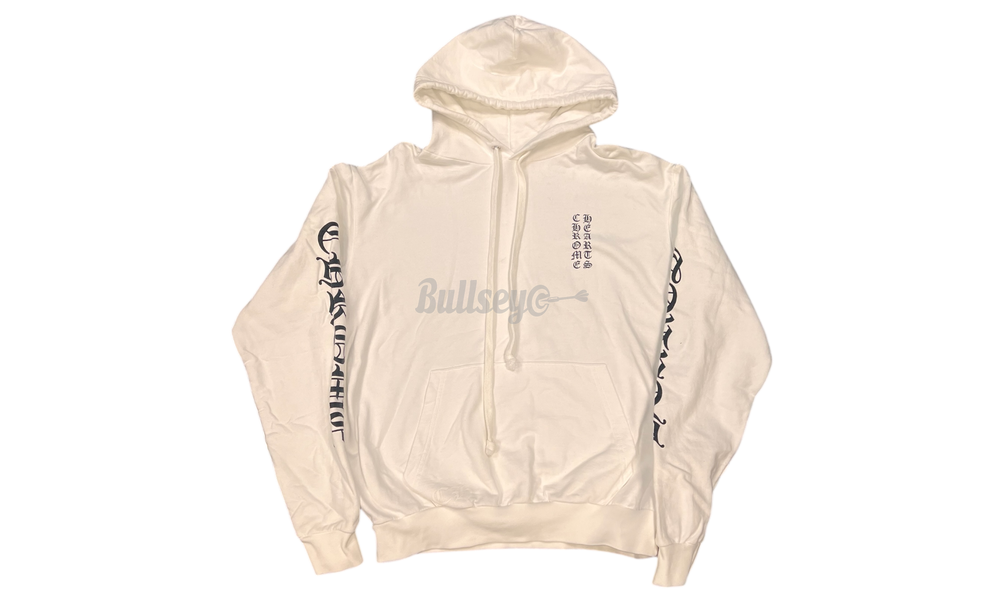 Chrome Hearts White Vertical Letter Hoodie