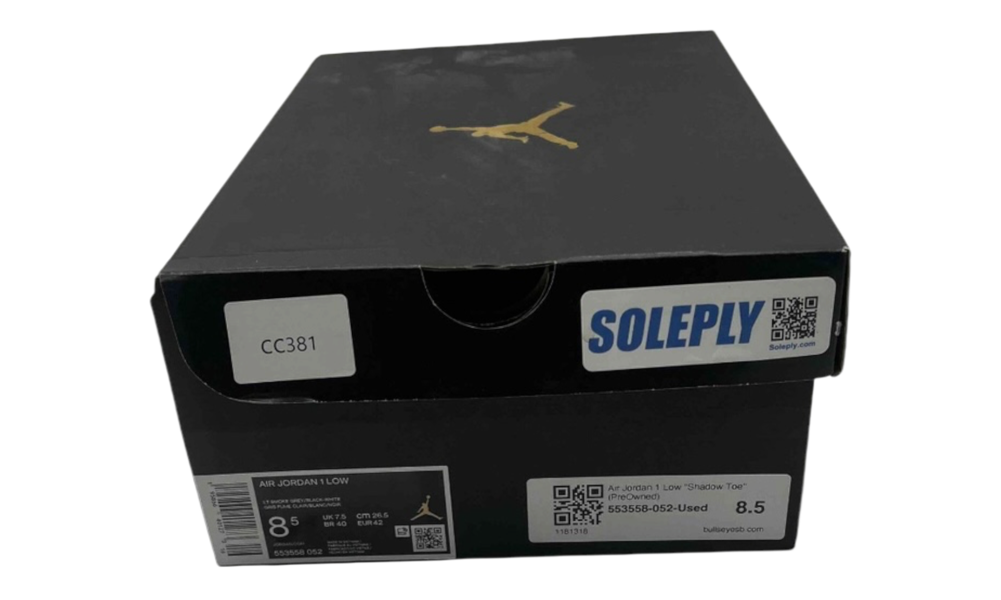 Air Jordan 1 Low "Shadow Toe" (PreOwned)
