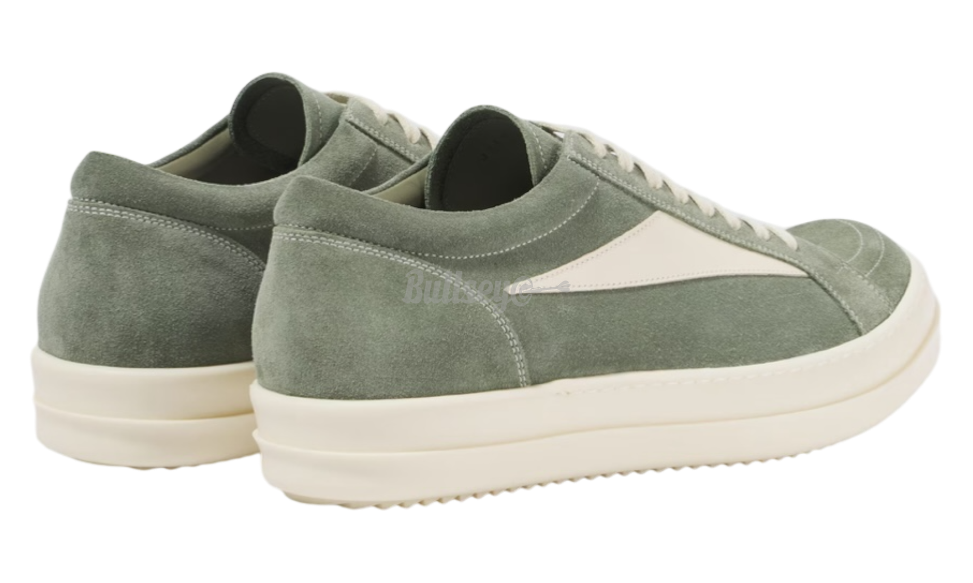 Rick Owens Vintage Low Suede Celadon Milk Sneakers