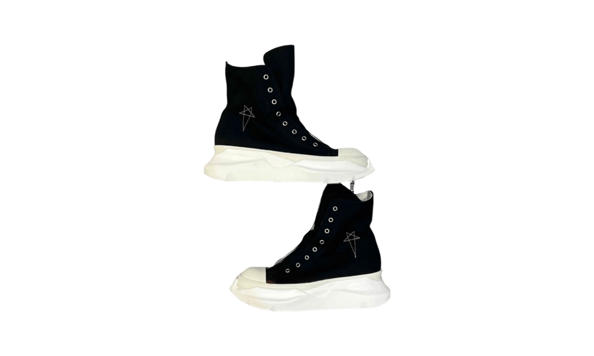 Rick Owens DRKSHDW Abstract High Top Embroidered Pentagram Black (PreOwned)