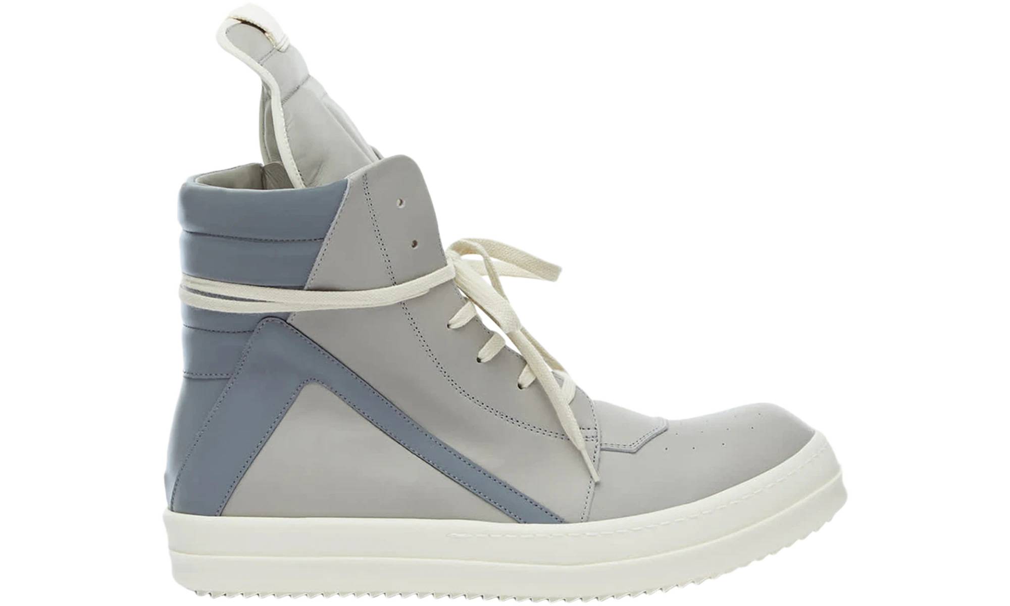 Rick Owens Strobe Geobasket High Pearl Grey