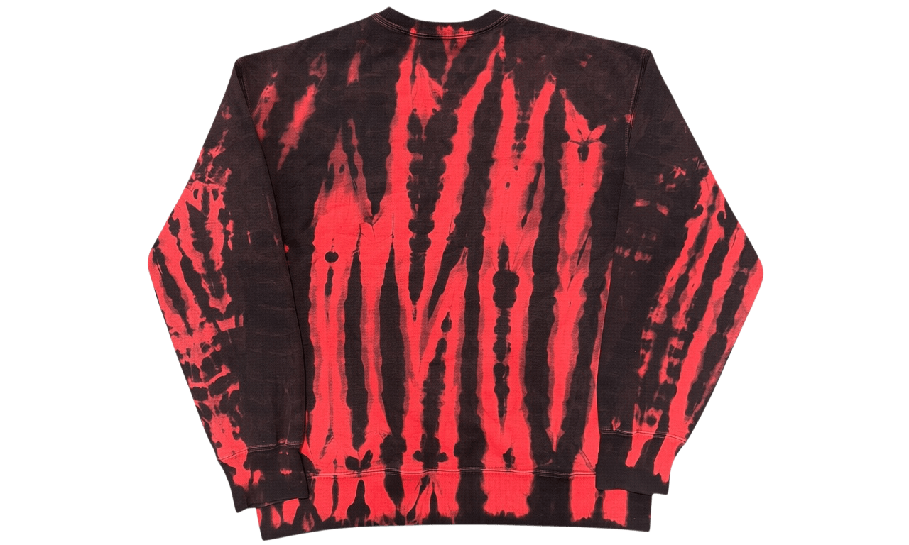 Supreme Red Tie Dye Small Box Crewneck (PreOwned)