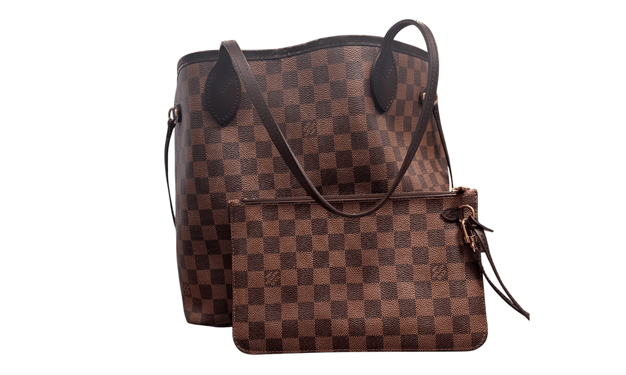Louis Vuttion Neverfull MM Damier Brown Tote Bag (PreOwned)