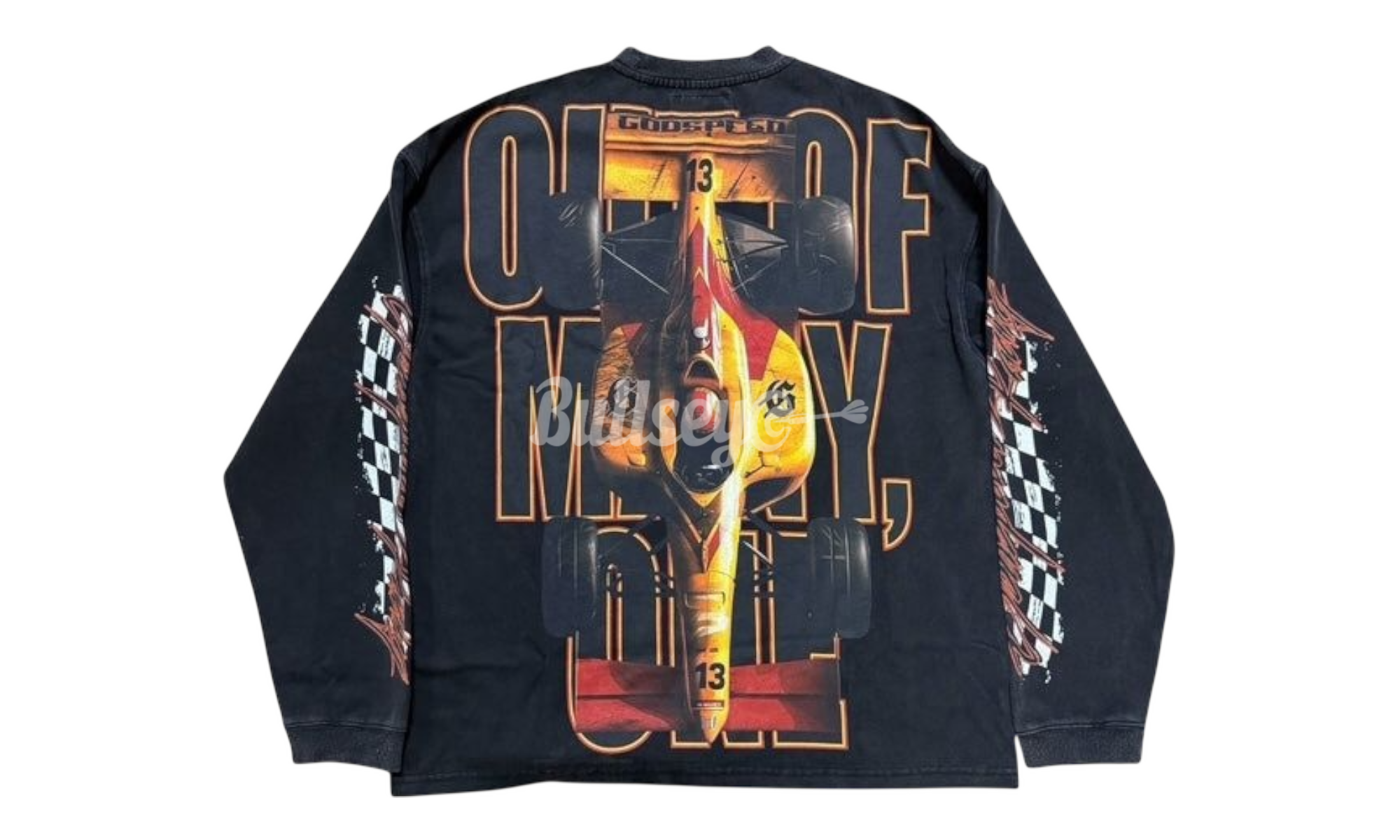 Godspeed F1 Finishline Washed Black Longsleeve T-Shirt